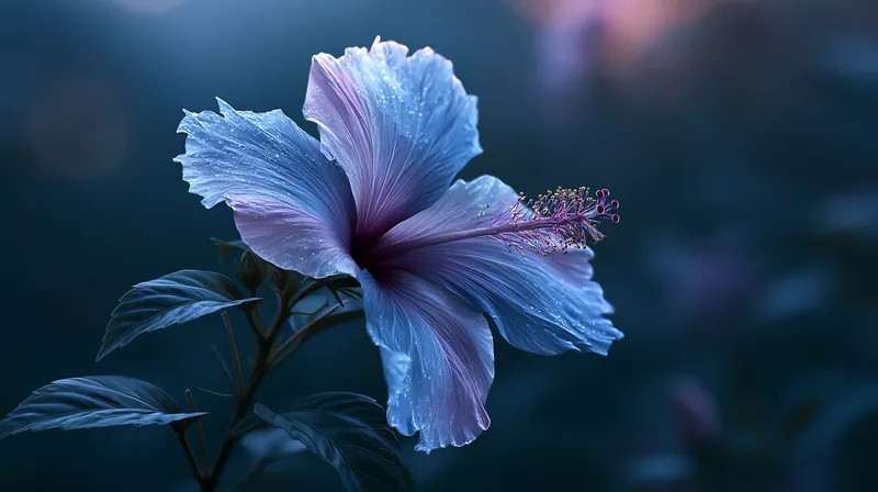 Moonlit Hibiscus wallpaper