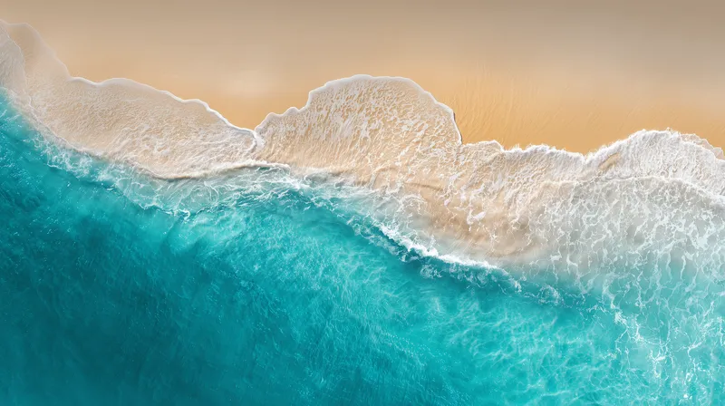 Turquoise Tide wallpaper