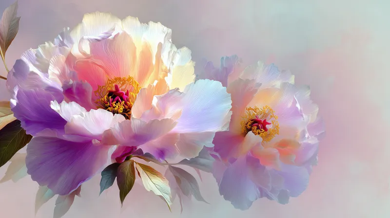 Pastel Peony Dream wallpaper