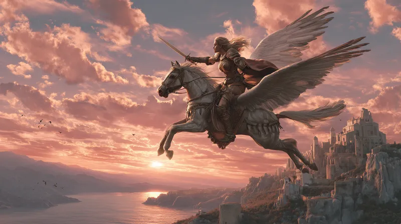 Pegasus at Dusk wallpaper