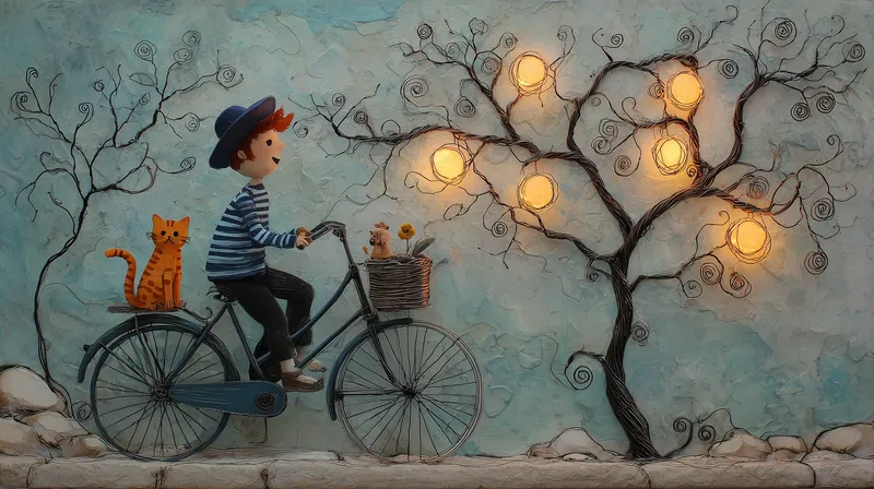 The Glowing Tree Ride wallpaper