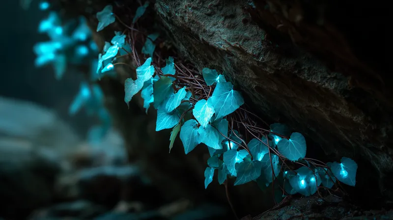 Bioluminescent Ivy wallpaper