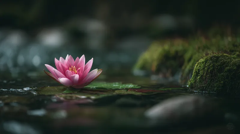 Pink Lotus at Rest wallpaper