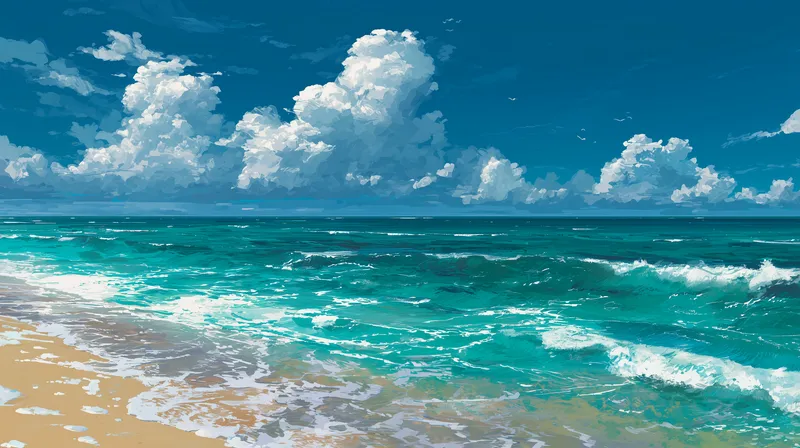Turquoise Tide wallpaper