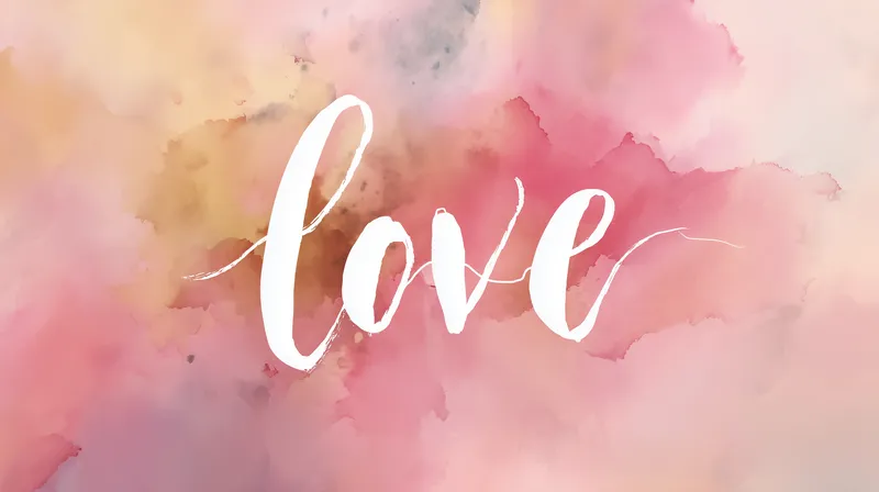Love Watercolor wallpaper