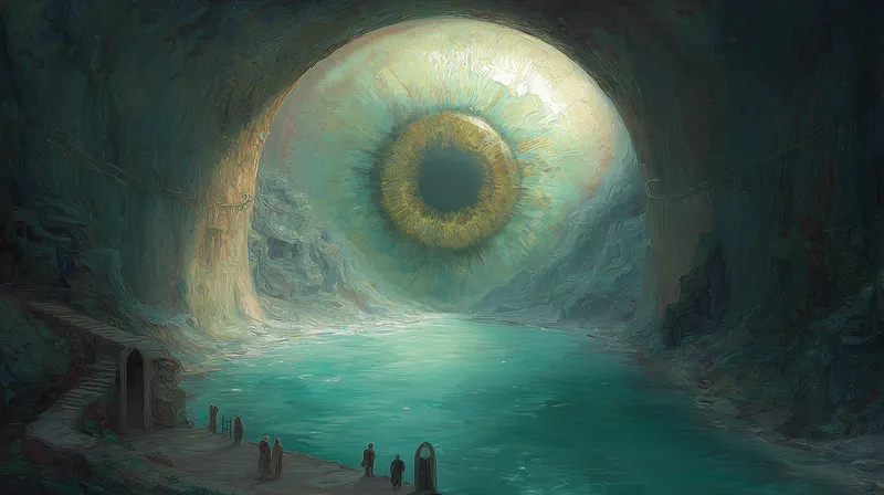 The Eye of the Ancient Cavern wallpaper