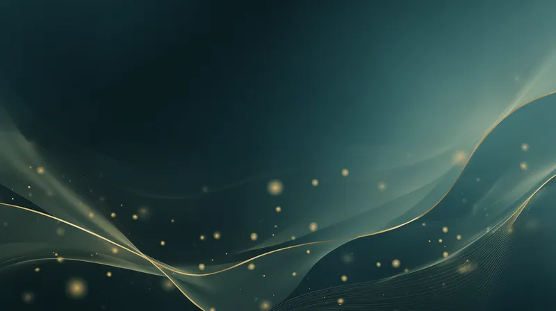 Golden Waves in Teal wallpaper