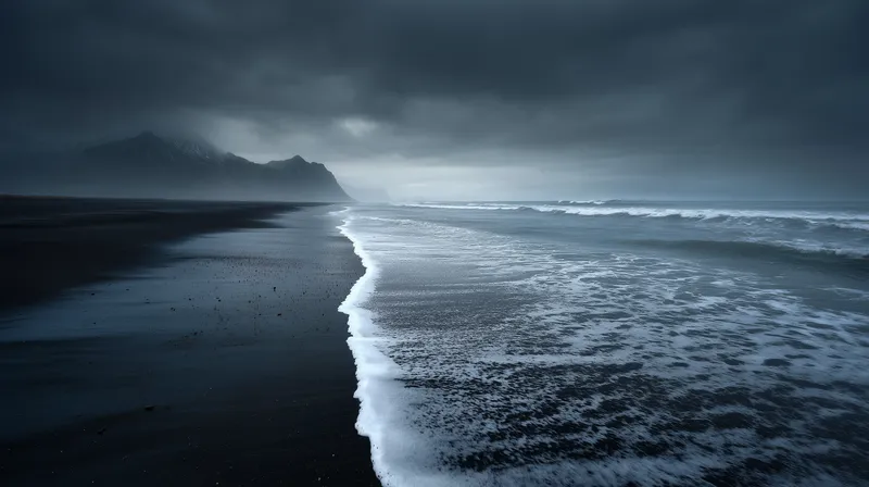Dark Tides of the Black Sand Shore wallpaper
